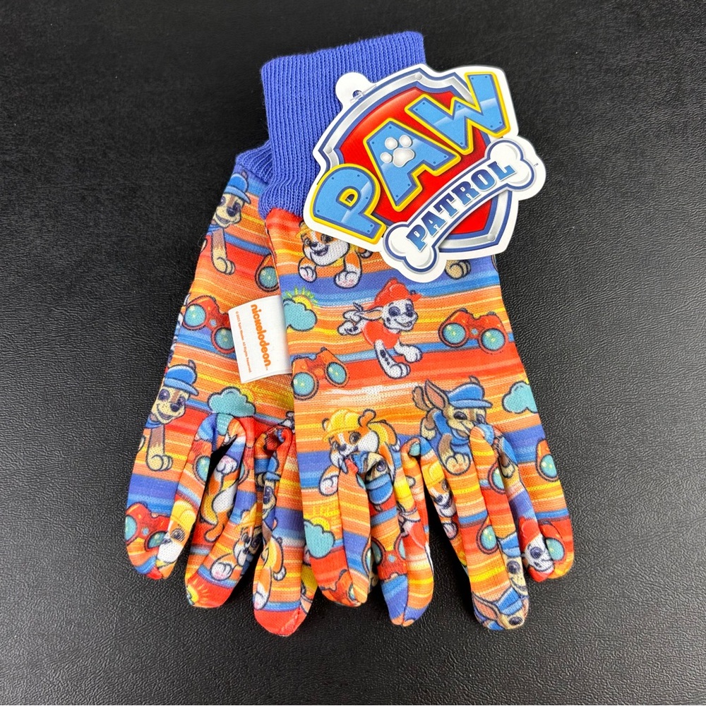 Paw Patrol Toddler Jersey Gardening Gloves Nickelodeon Kid’s Blue/Orange Unisex